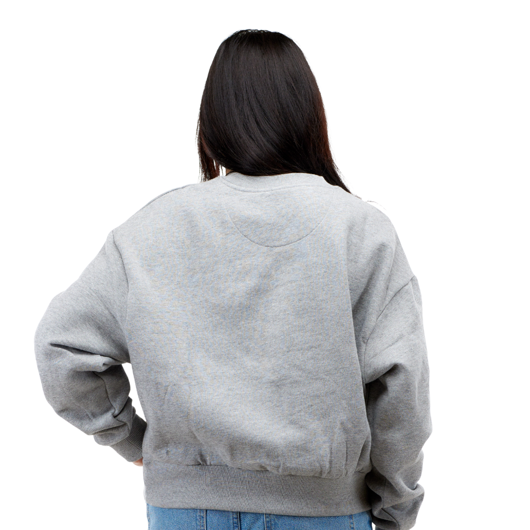 9 Womens Heavy Crop Sweat